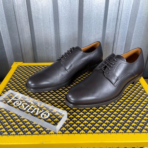 Bally Salfano Chocolate Leather Derby US 11.5 - Picture 2 of 5